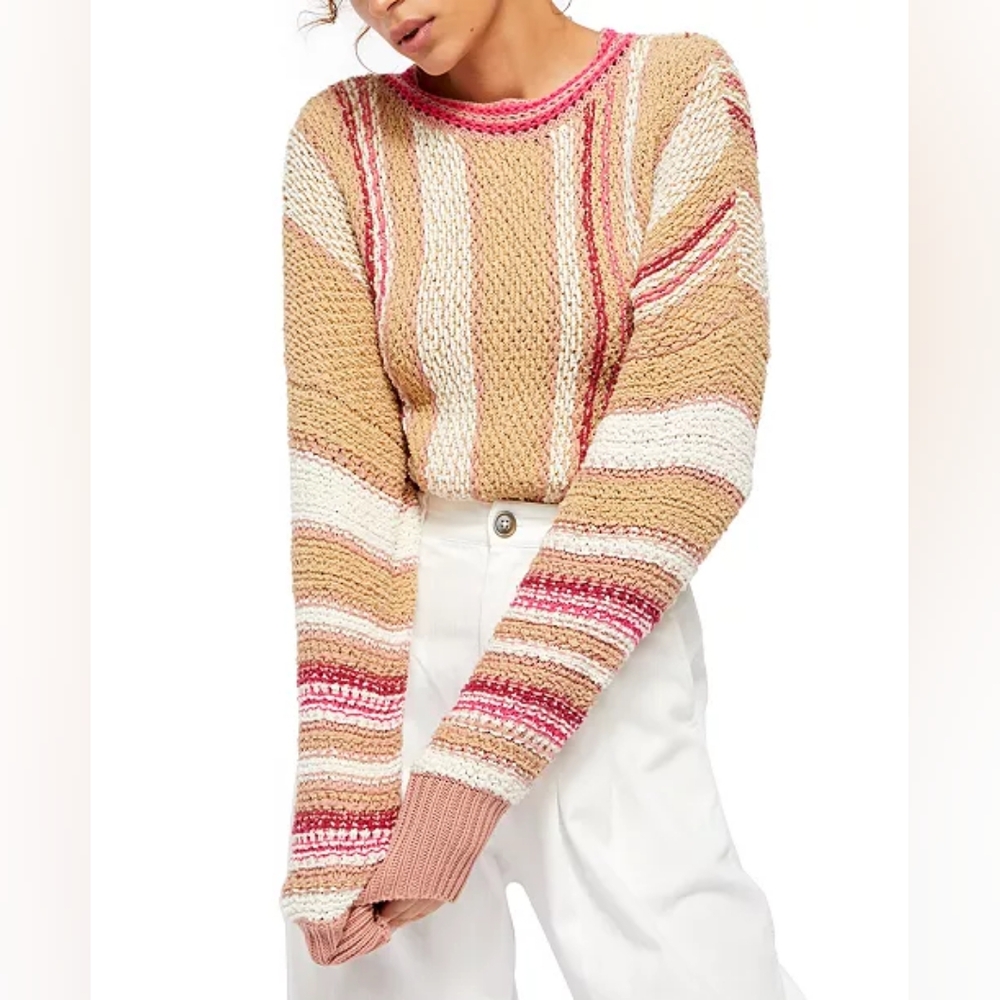 Free People Show Me Love Pullover Sweater Size L